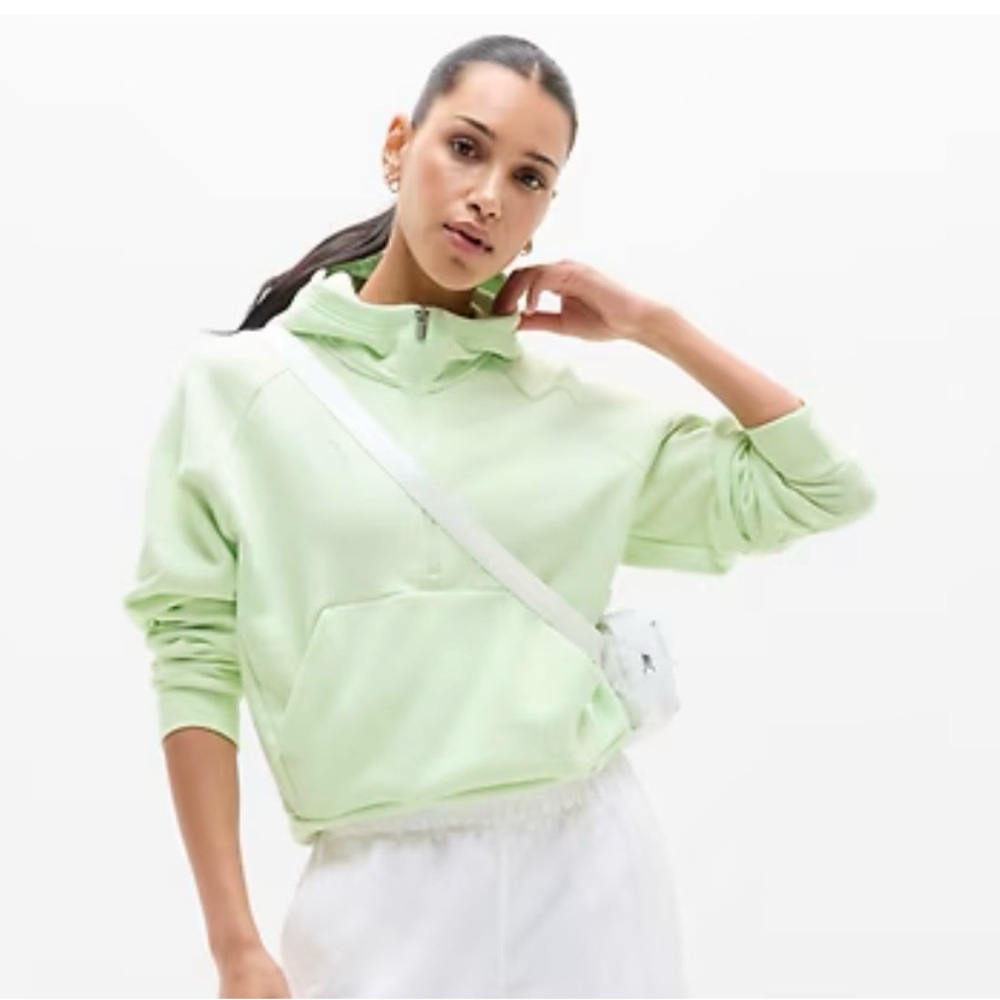 Athleta Forever Fleece 1/2 Zip Hoodie (S)